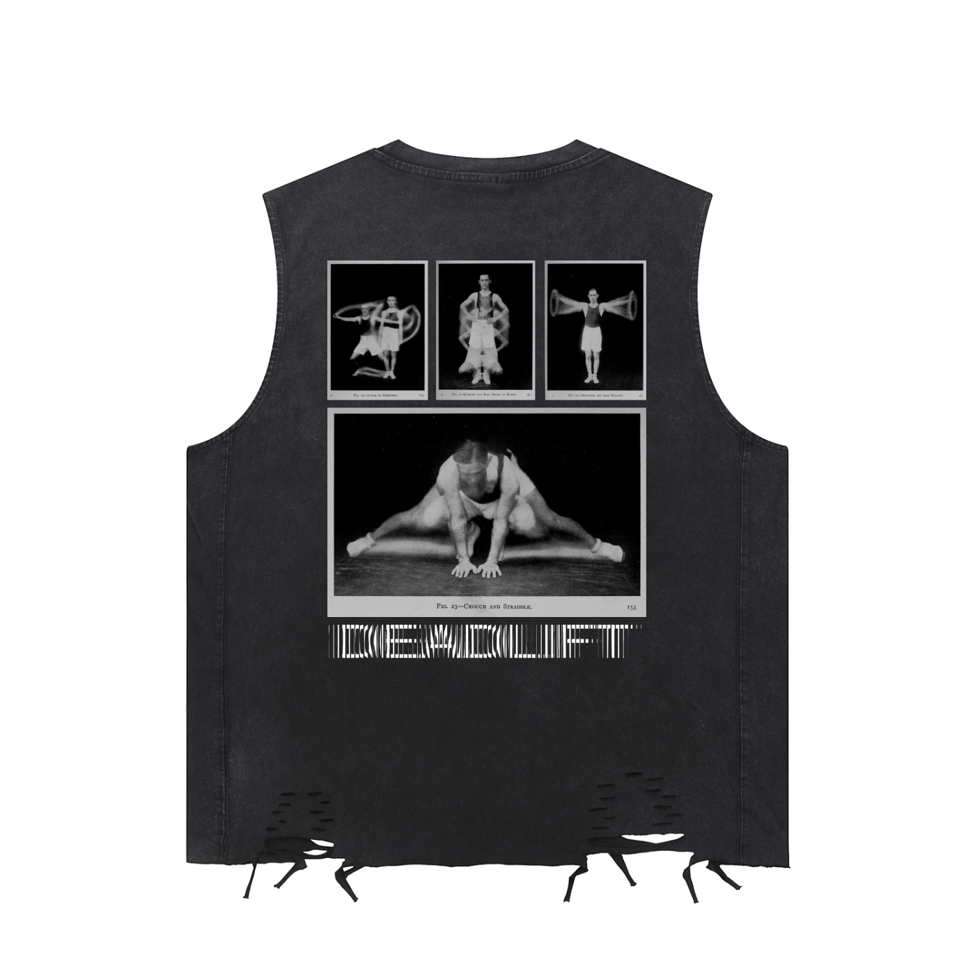 HANCOCK Snow Washed Raw-Hem Tank Top