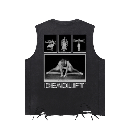 HANCOCK Snow Washed Raw-Hem Tank Top
